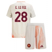 Camiseta AS Roma Enzo Le Fee #28 Visitante Equipación para niños 2024-25 manga corta (+ pantalones cortos)